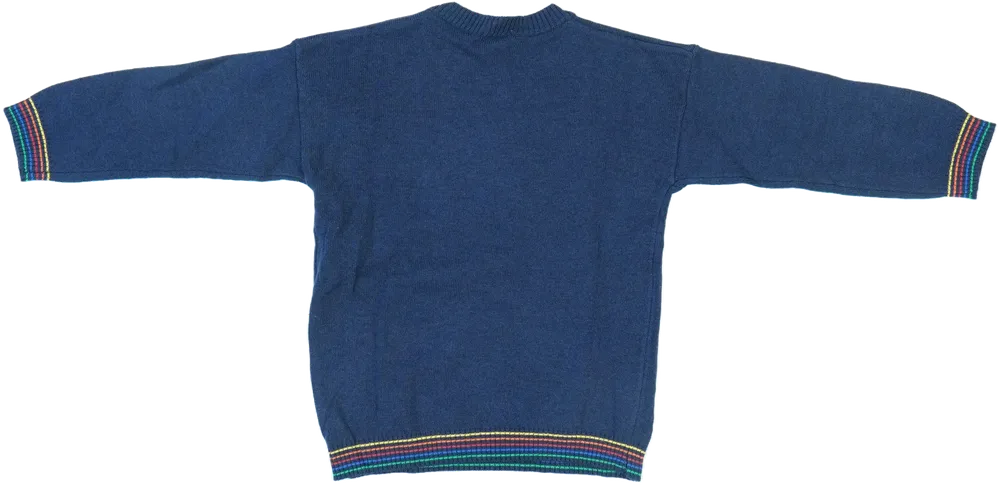 Kék Benetton Pulóver EU 92 / UK 2 év / US 2T