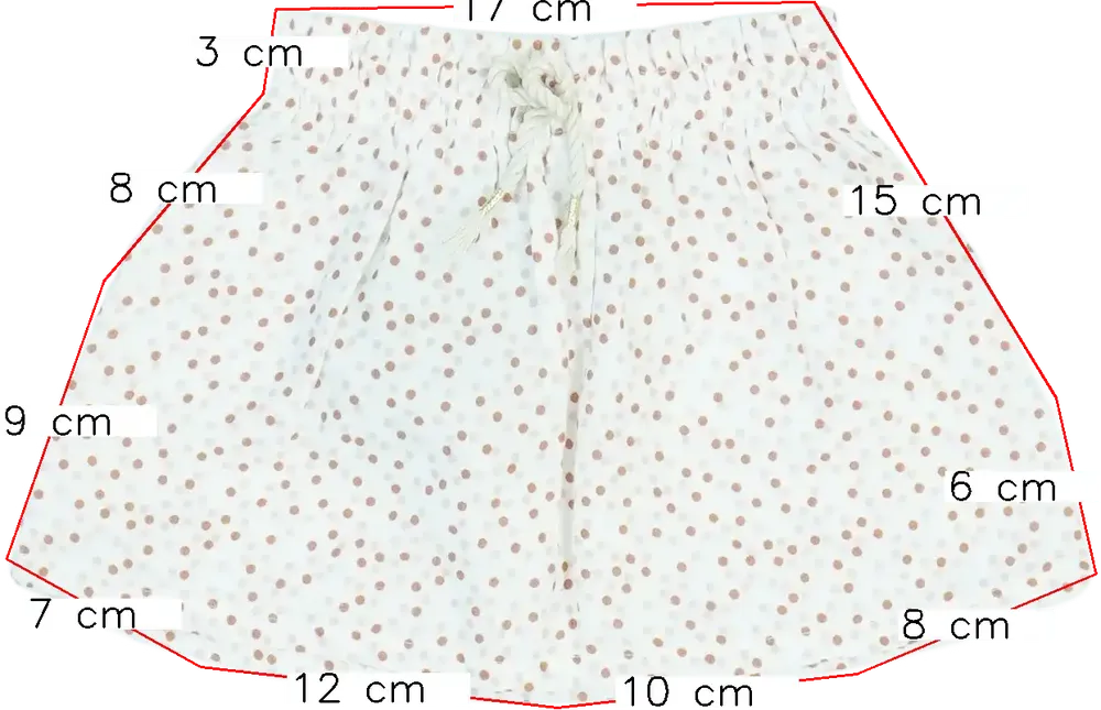 Fehér Benetton Szoknya EU 74 / UK 6-9 hónap / US 6-9 hónap