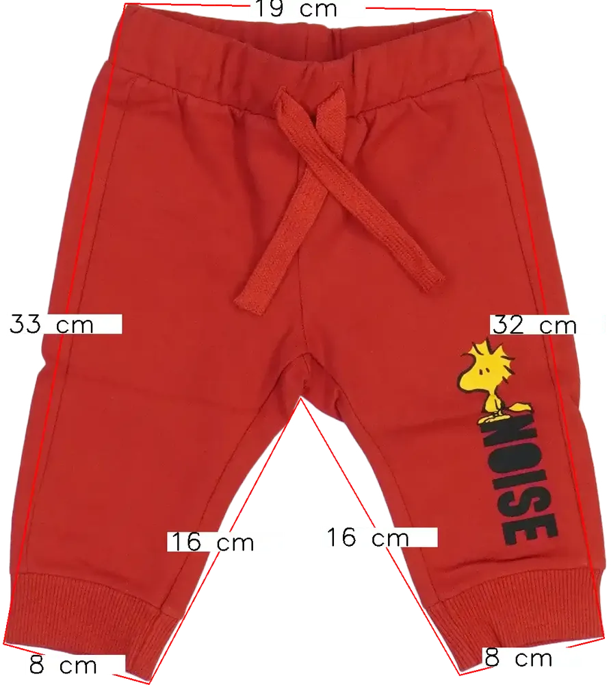 Piros Benetton Melegítőnadrág EU 62 / UK 0-3 hónap / US 0-3 hónap