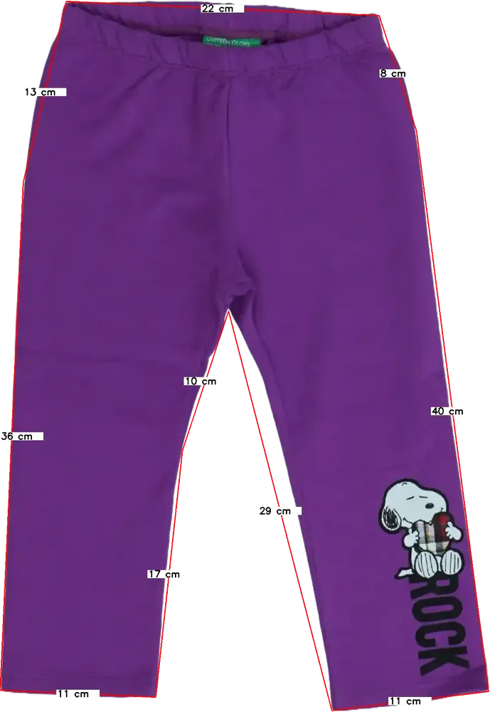 Lila Benetton Leggings EU 68 / UK 3-6 hónap / US 3-6 hónap
