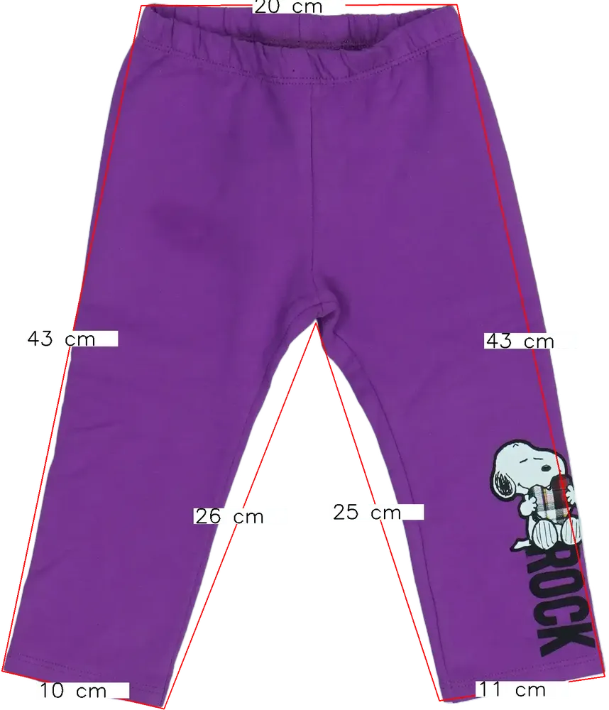 Lila Benetton Leggings EU 86 / UK 12-18 hónap / US 18 hónap