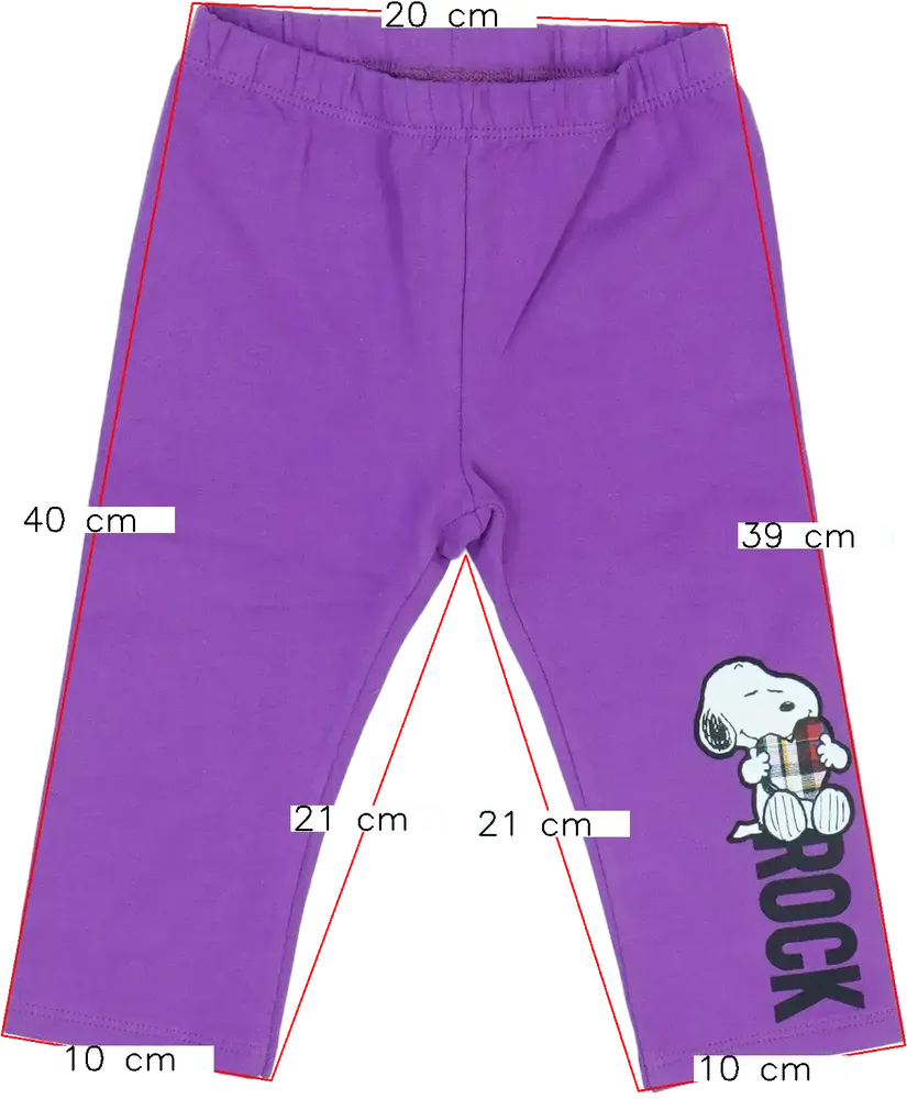 Lila Benetton Leggings EU 80 / UK 9-12 hónap / US 12 hónap