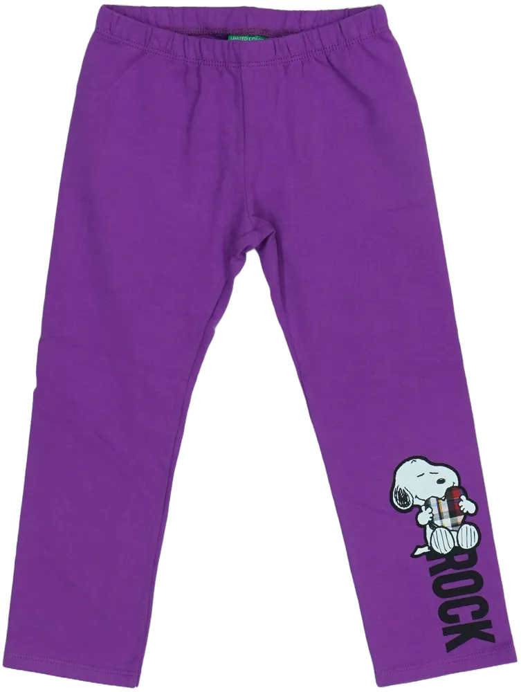 Lila Benetton Leggings EU 104 / UK 4 év / US 4T/XS