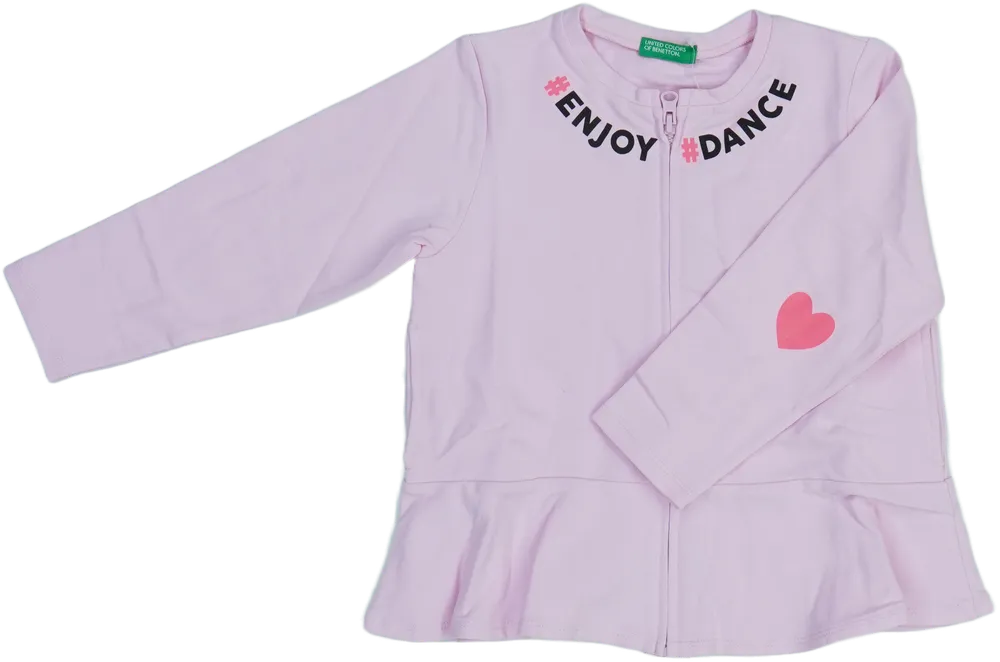 Rózsaszín Benetton Pulóver EU 104 / UK 4 év / US 4T/XS