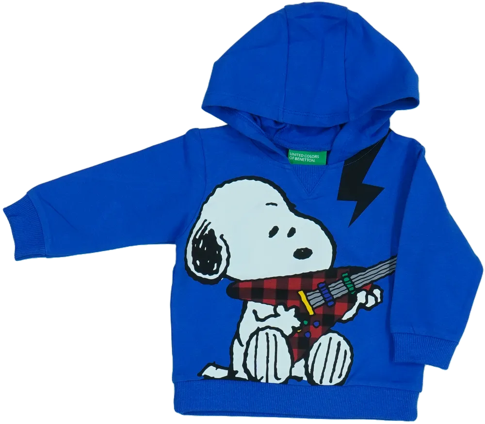 Kék Benetton Kapucnis pulóver EU 74 / UK 6-9 hónap / US 6-9 hónap