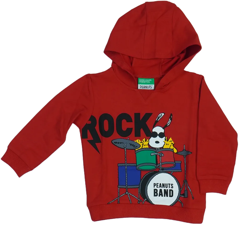 Piros Benetton Kapucnis pulóver EU 92 / UK 2 év / US 2T