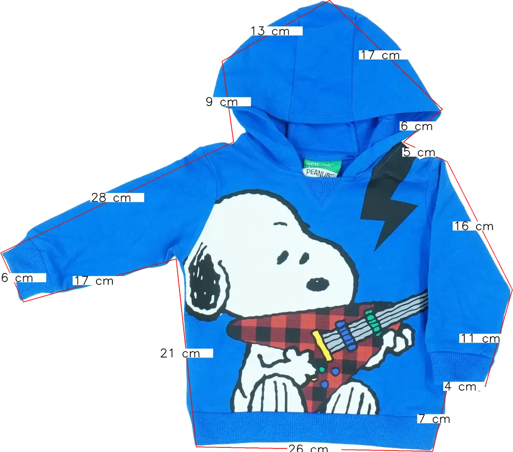 Kék Benetton Kapucnis pulóver EU 80 / UK 9-12 hónap / US 12 hónap