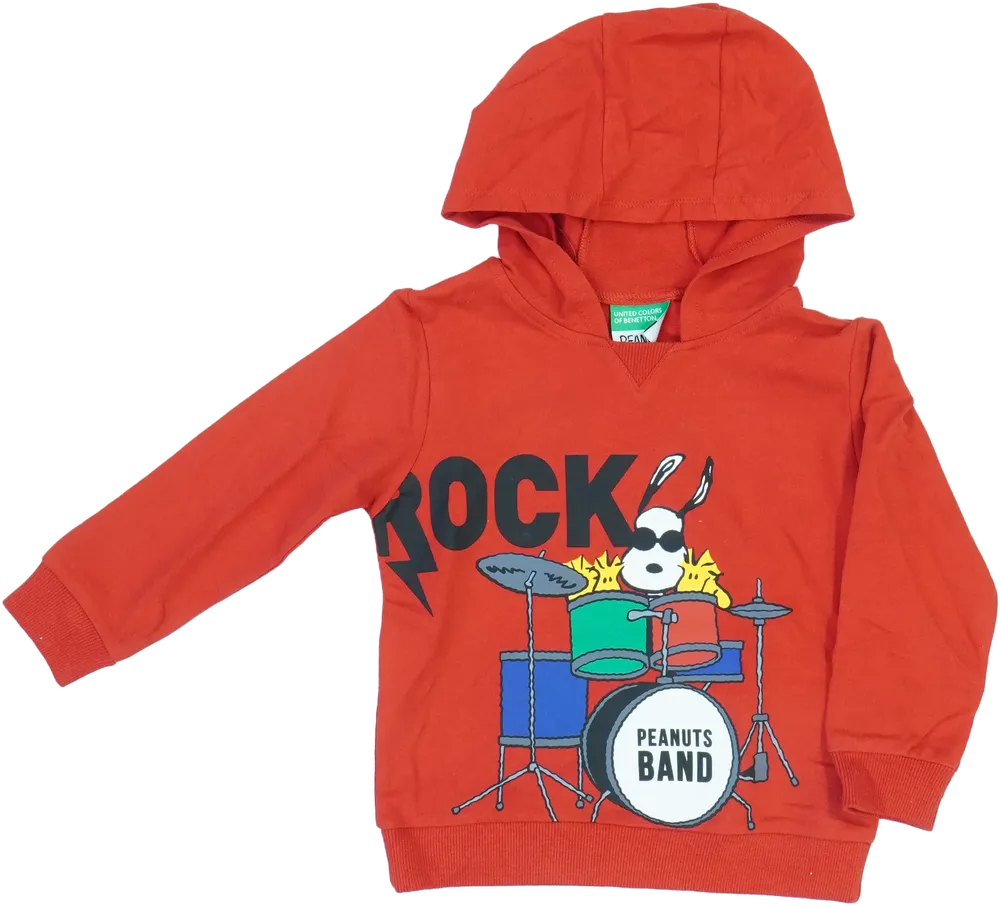 Piros Benetton Kapucnis pulóver EU 98 / UK 3 év / US 3T