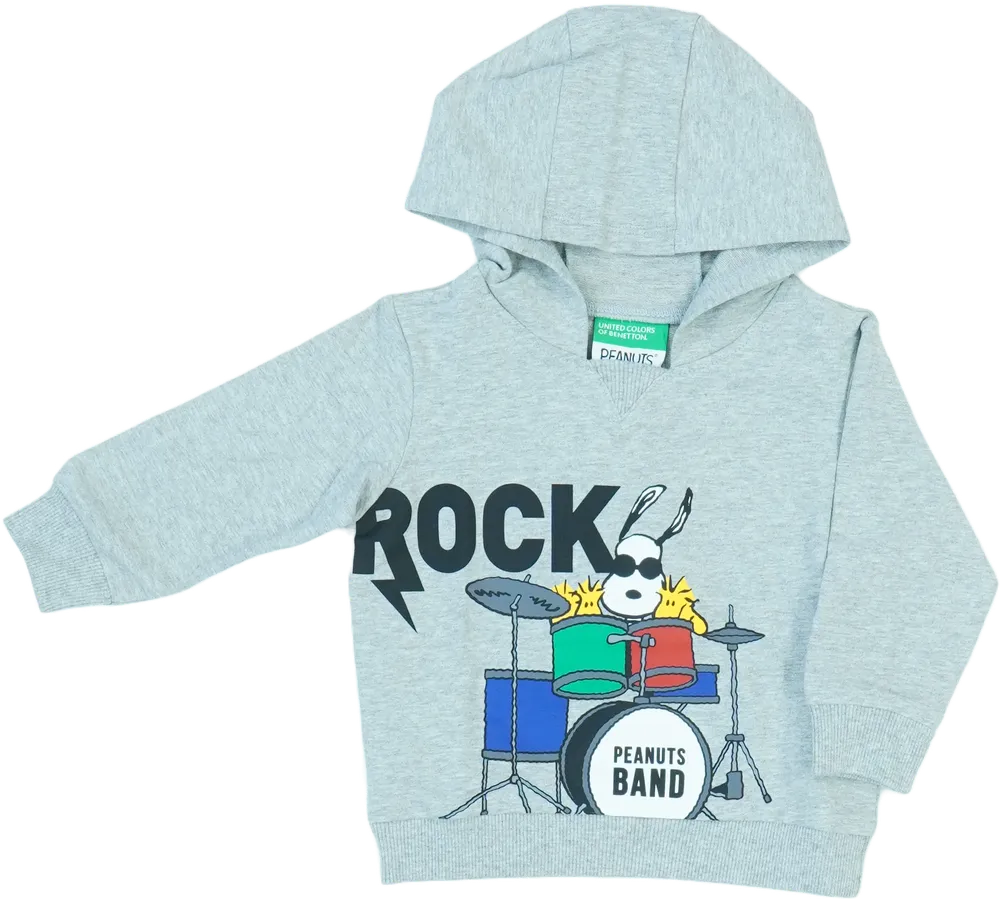 Szürke Benetton Kapucnis pulóver EU 80 / UK 9-12 hónap / US 12 hónap