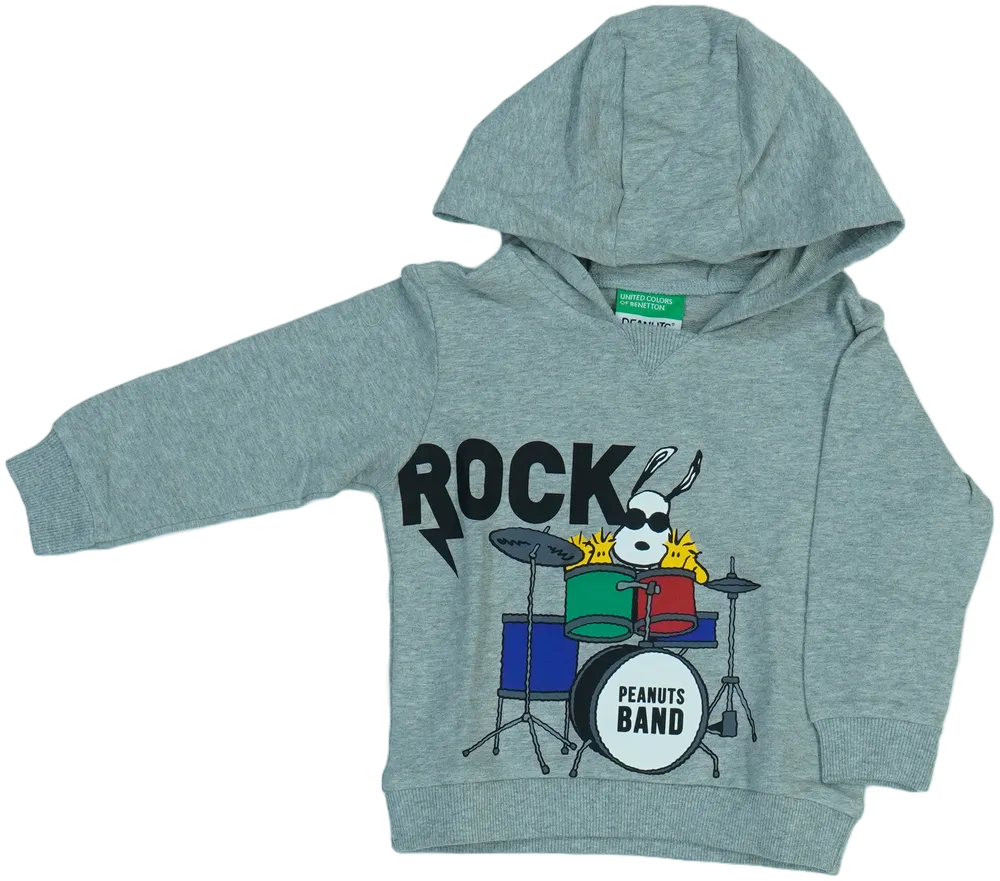 Szürke Benetton Kapucnis pulóver EU 86 / UK 12-18 hónap / US 18 hónap