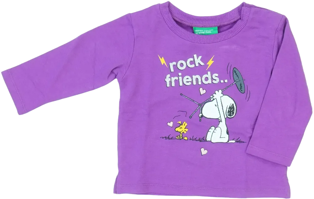 Lila Benetton Pulóver EU 74 / UK 6-9 hónap / US 6-9 hónap