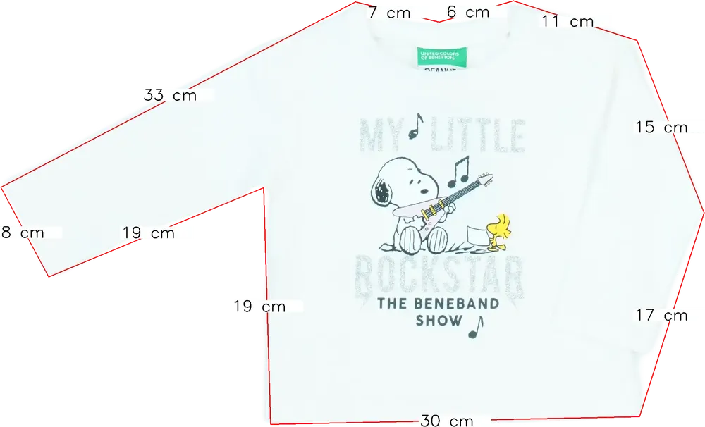 Fehér Benetton Pulóver EU 80 / UK 9-12 hónap / US 12 hónap