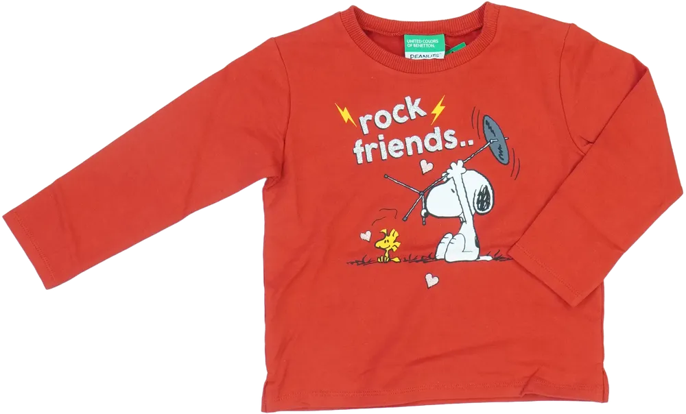 Piros Peanuts Pulóver EU 98 / UK 3 év / US 3T