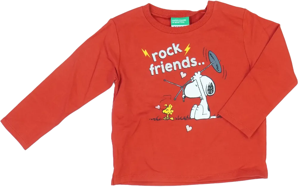 Piros Peanuts Pulóver EU 104 / UK 4 év / US 4T/XS