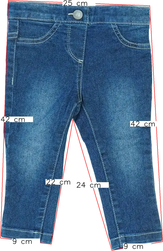 Kék Benetton Farmernadrág EU 92 / UK 2 év / US 2T