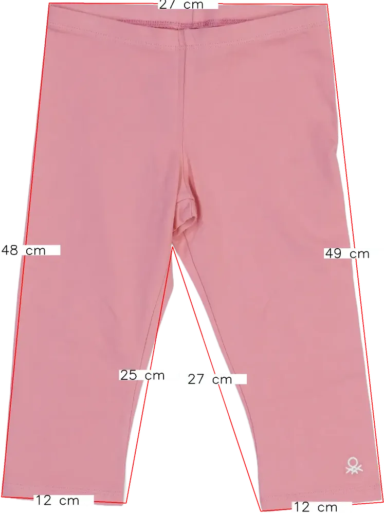 Rózsaszín Benetton Leggings EU 128 / UK 8 év / US 8 év/M