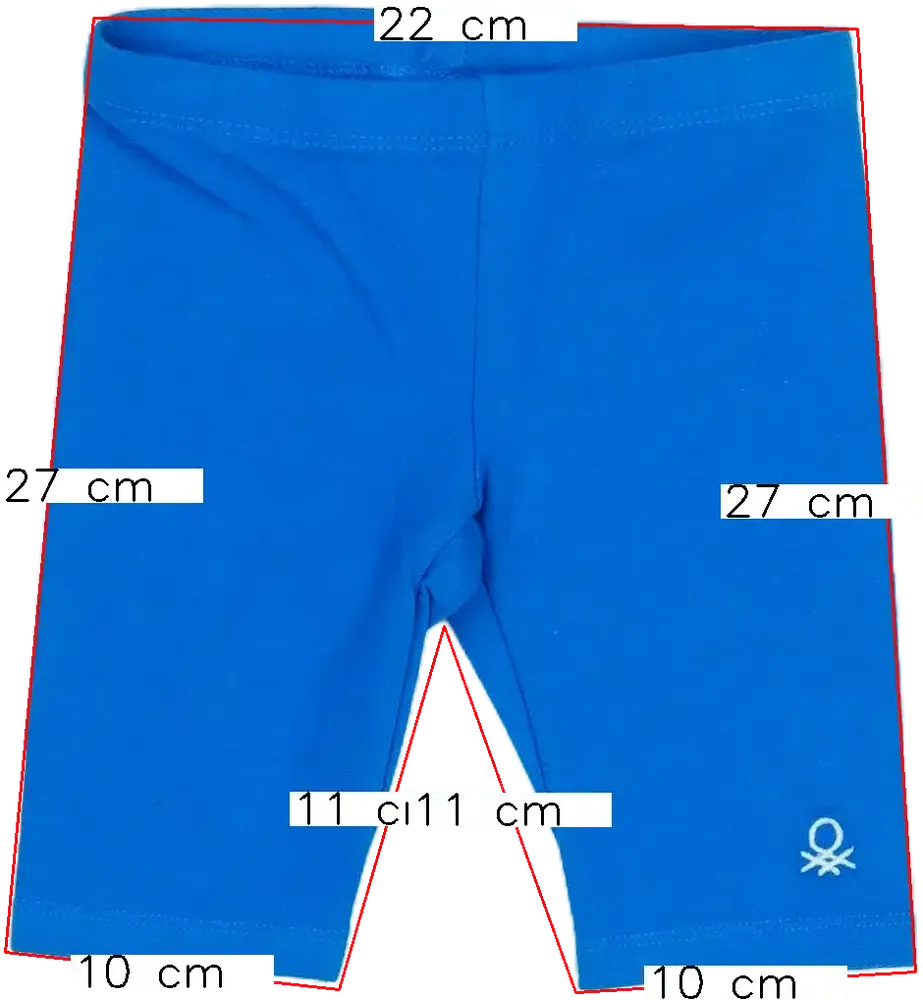 Kék Benetton Rövidnadrág EU 86 / UK 12-18 hónap / US 18 hónap