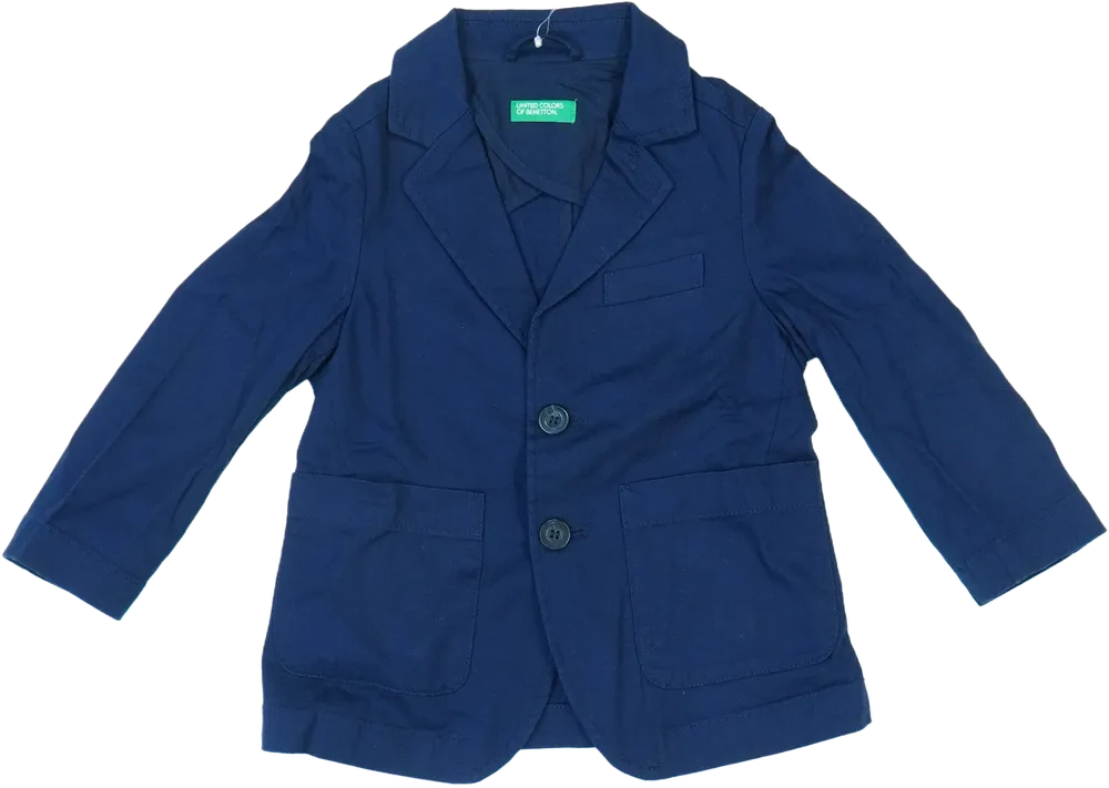 Kék Benetton Blézer és Zakó EU 92 / UK 2 év / US 2T