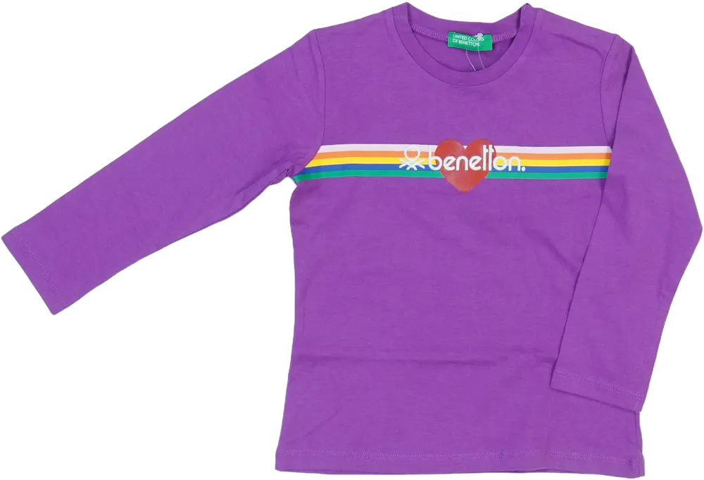 Lila Benetton Hosszú ujjú felső EU 98 / UK 3 év / US 3T