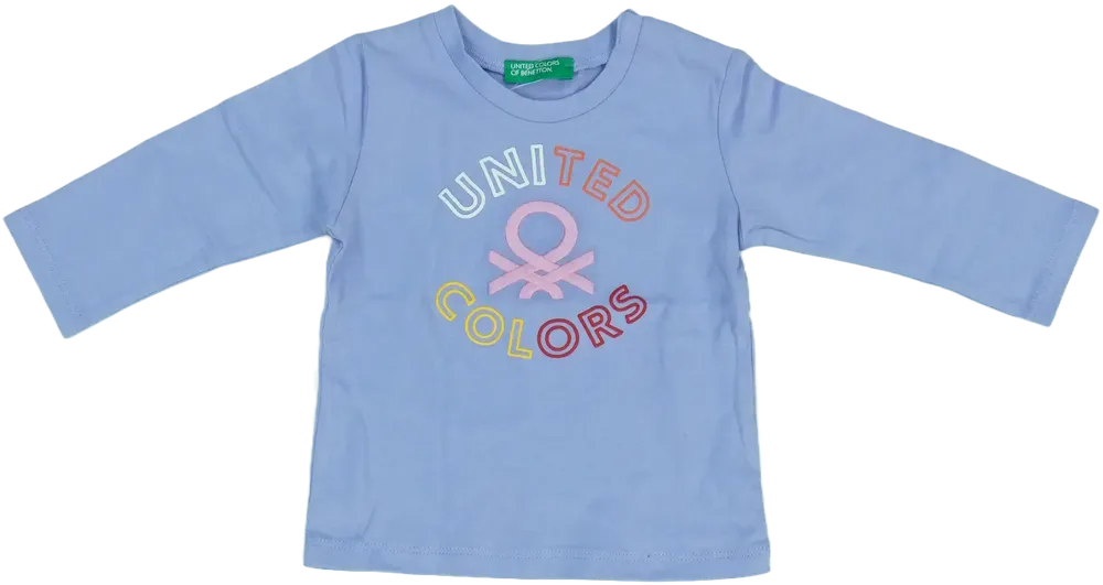 Lila Benetton Hosszú ujjú felső EU 74 / UK 6-9 hónap / US 6-9 hónap