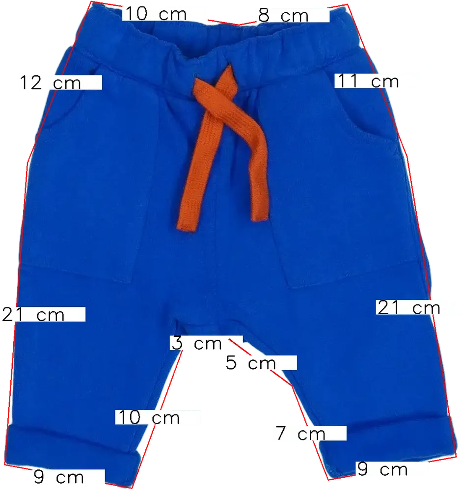 Kék Benetton Melegítőnadrág EU 68 / UK 3-6 hónap / US 3-6 hónap