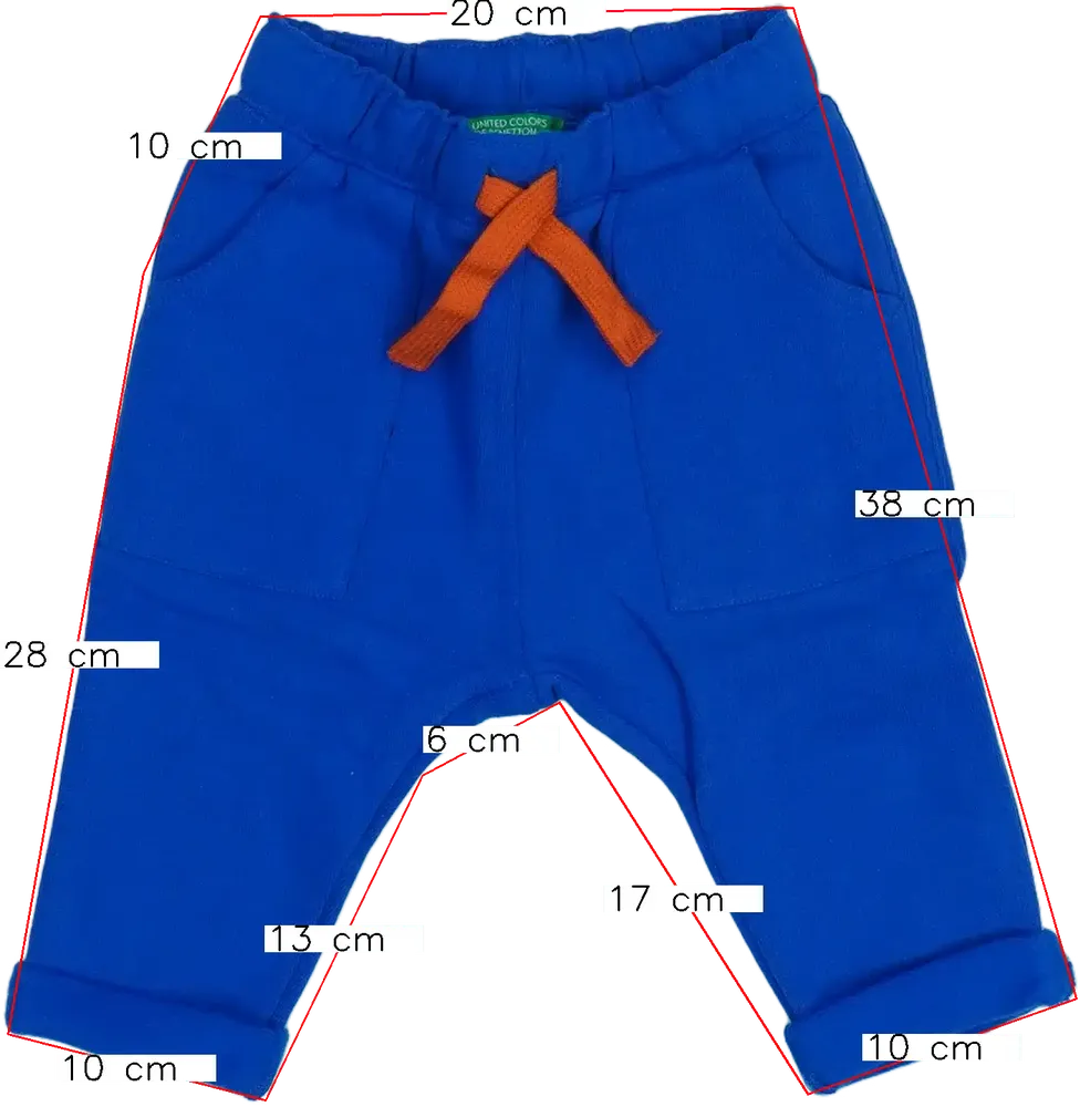 Kék Benetton Melegítőnadrág EU 80 / UK 9-12 hónap / US 12 hónap