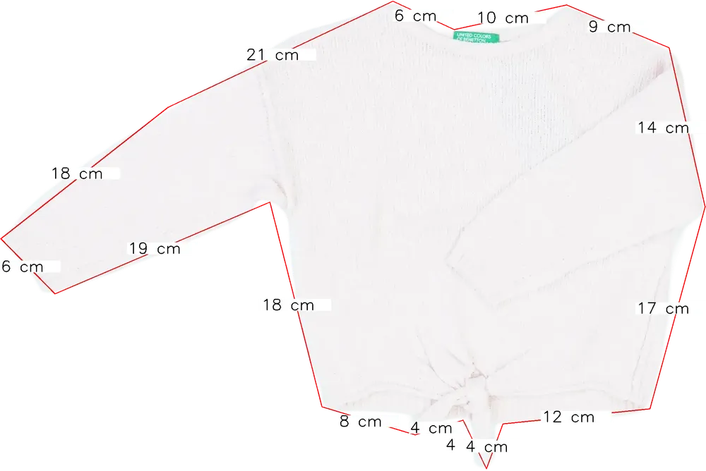 Rózsaszín Benetton Kötött pulcsi EU 92 / UK 2 év / US 2T
