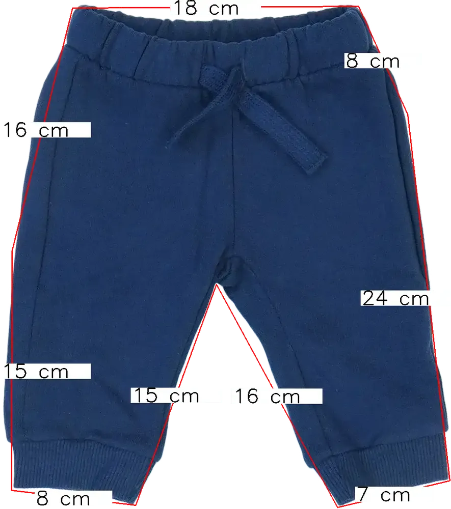 Kék Benetton Melegítőnadrág EU 68 / UK 3-6 hónap / US 3-6 hónap