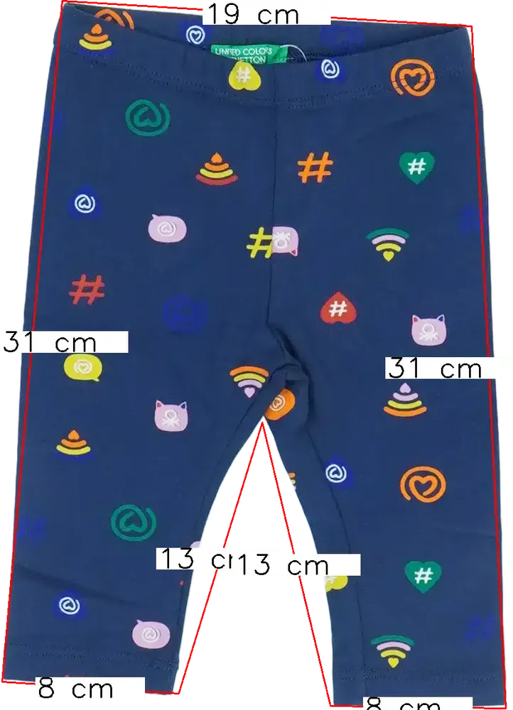 Kék Benetton Leggings EU 68 / UK 3-6 hónap / US 3-6 hónap