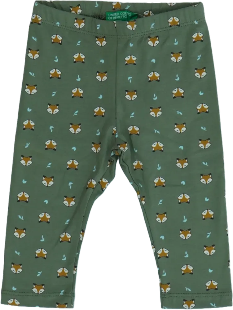 Zöld Benetton Leggings EU 98 / UK 3 év / US 3T