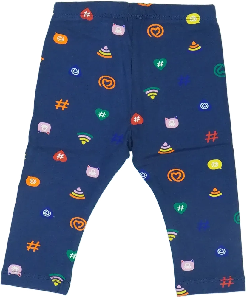 Kék Benetton Leggings EU 74 / UK 6-9 hónap / US 6-9 hónap