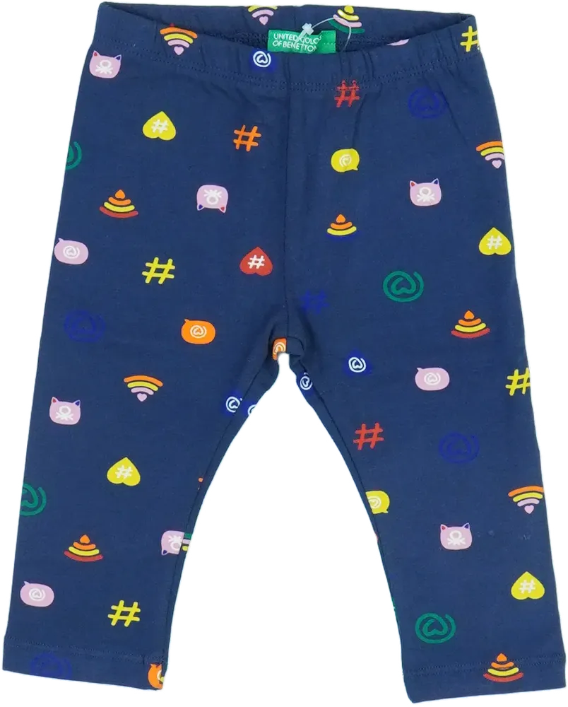 Kék Benetton Leggings EU 74 / UK 6-9 hónap / US 6-9 hónap