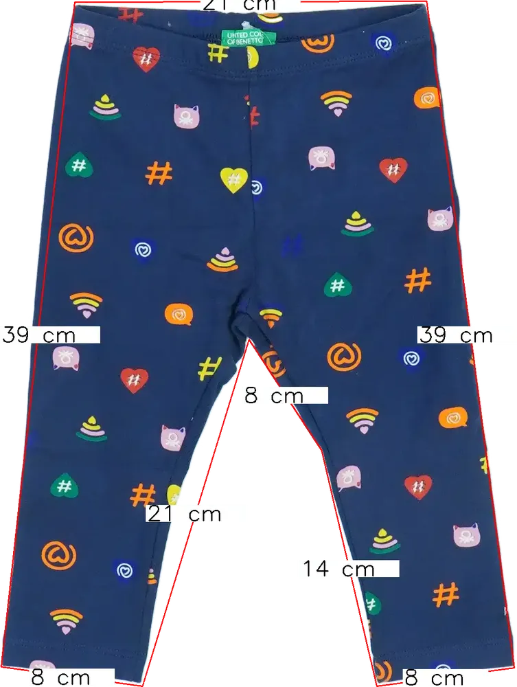 Kék Benetton Leggings EU 80 / UK 9-12 hónap / US 12 hónap