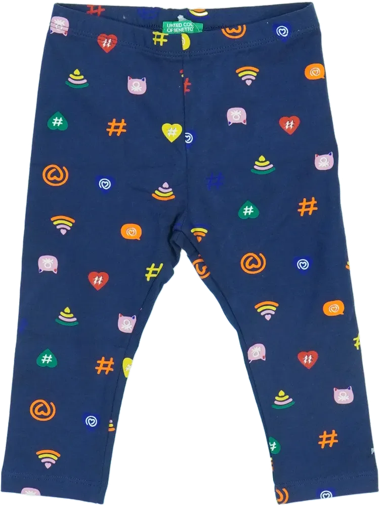 Kék Benetton Leggings EU 80 / UK 9-12 hónap / US 12 hónap