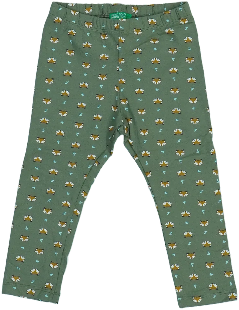 Zöld Benetton Leggings EU 92 / UK 2 év / US 2T