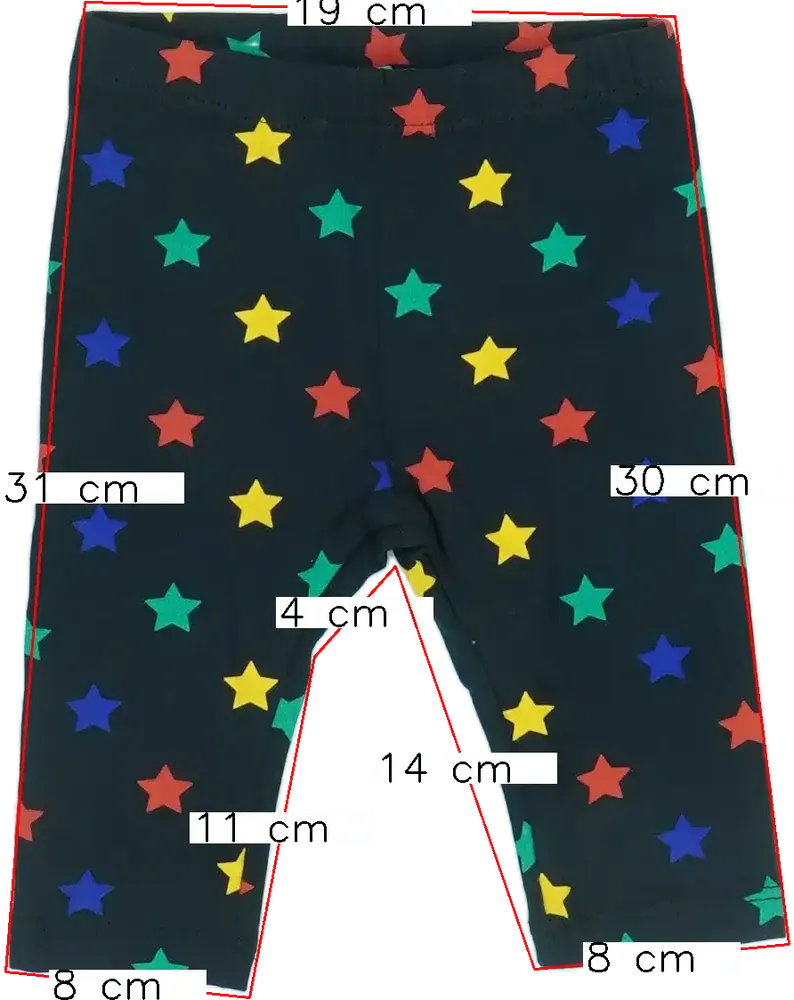 Fekete Benetton Leggings EU 68 / UK 3-6 hónap / US 3-6 hónap