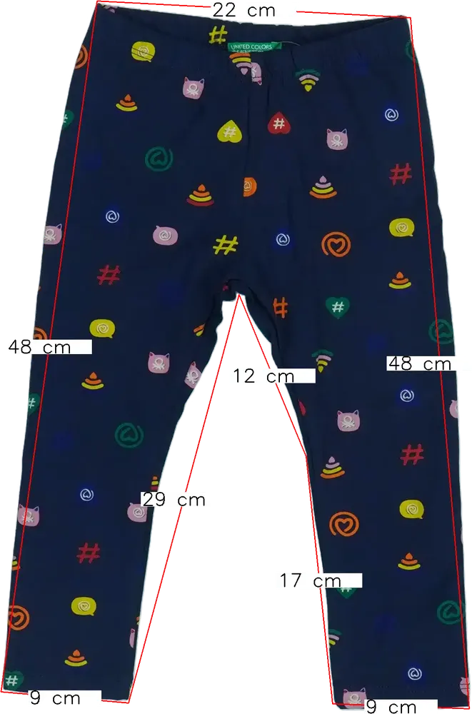 Kék Benetton Leggings EU 92 / UK 2 év / US 2T
