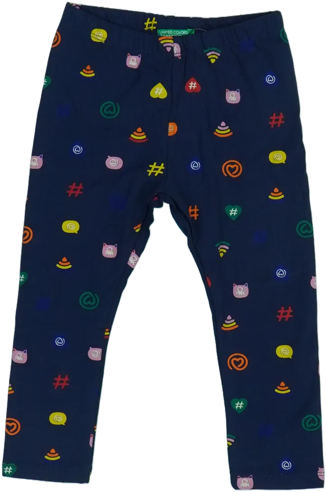 Kék Benetton Leggings EU 92 / UK 2 év / US 2T