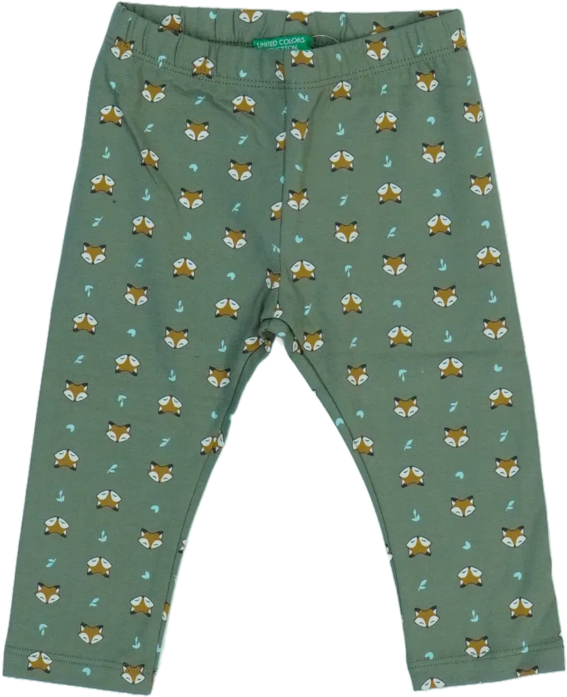 Zöld Benetton Leggings EU 80 / UK 9-12 hónap / US 12 hónap
