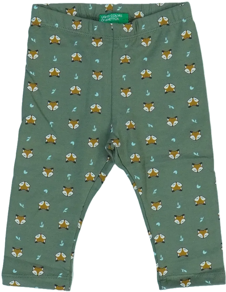 Zöld Benetton Leggings EU 74 / UK 6-9 hónap / US 6-9 hónap
