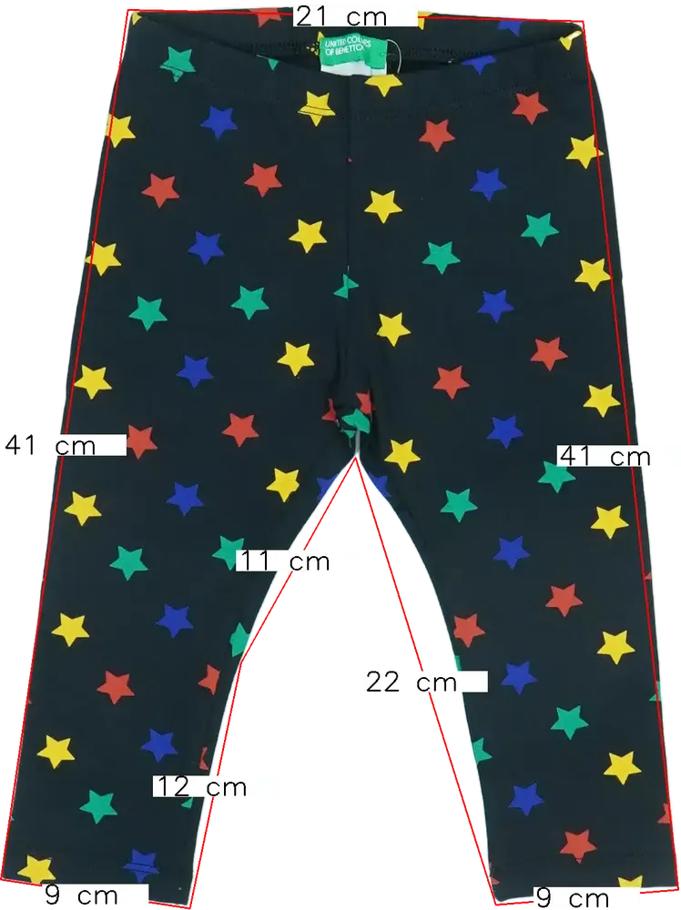 Fekete Benetton Leggings EU 86 / UK 12-18 hónap / US 18 hónap