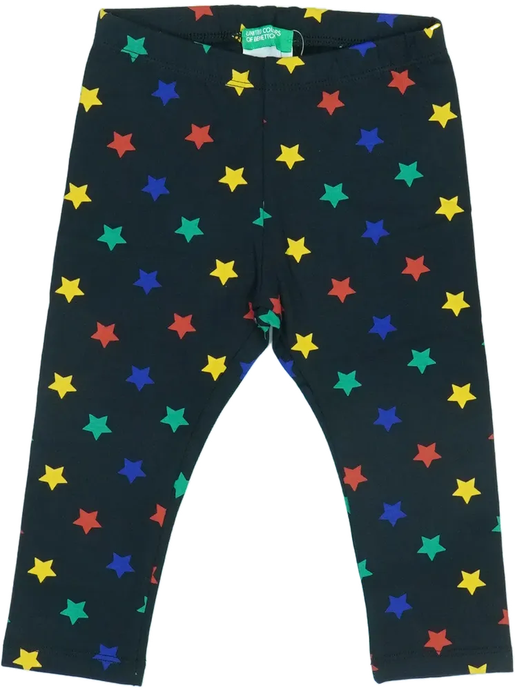 Fekete Benetton Leggings EU 86 / UK 12-18 hónap / US 18 hónap