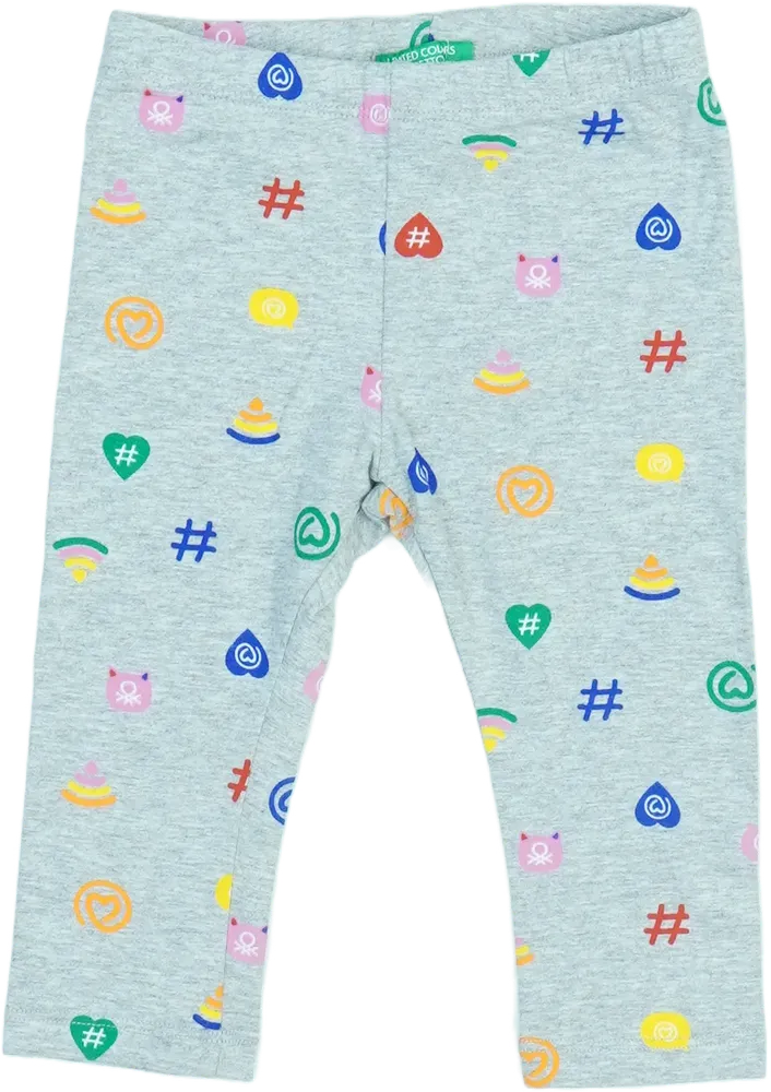 Szürke Benetton Leggings EU 80 / UK 9-12 hónap / US 12 hónap