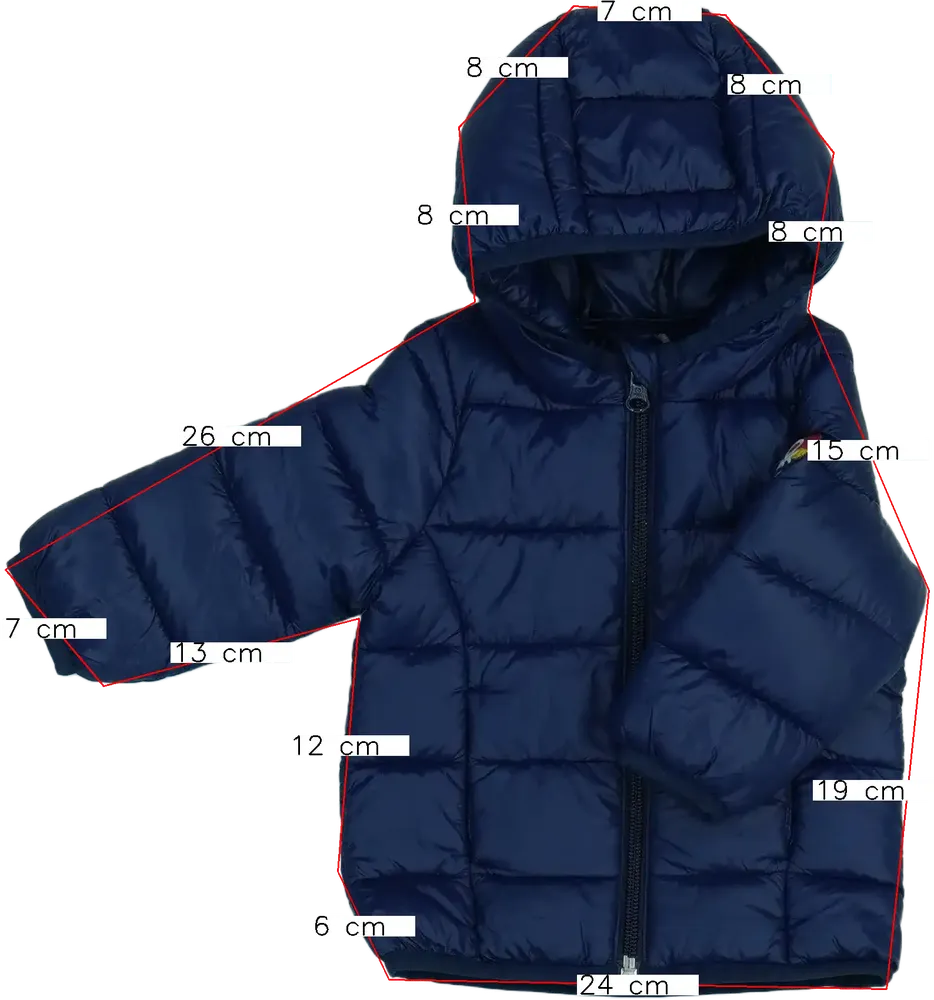 Kék Benetton Átmeneti kabát EU 68 / UK 3-6 hónap / US 3-6 hónap