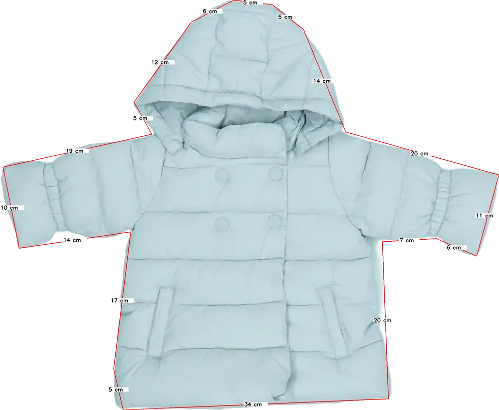 Szürke Benetton Télikabát EU 68 / UK 3-6 hónap / US 3-6 hónap