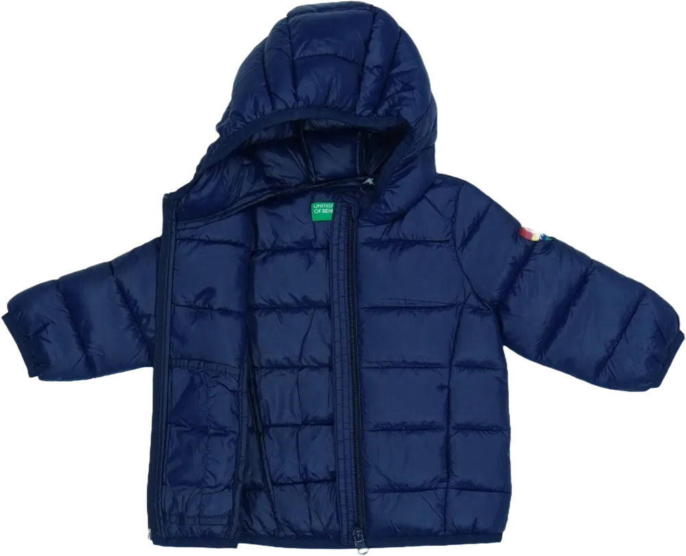 Kék Benetton Átmeneti kabát EU 74 / UK 6-9 hónap / US 6-9 hónap