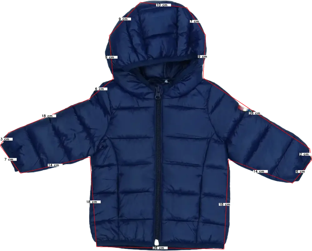 Kék Benetton Átmeneti kabát EU 74 / UK 6-9 hónap / US 6-9 hónap