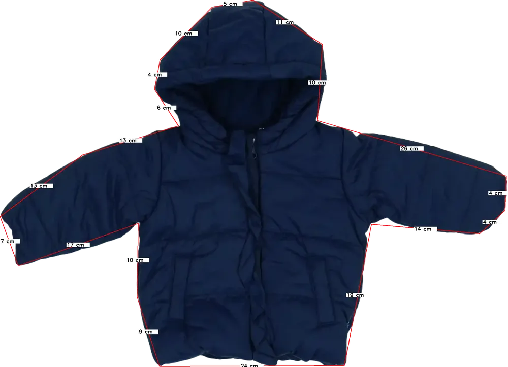 Kék Benetton Télikabát EU 62 / UK 0-3 hónap / US 0-3 hónap