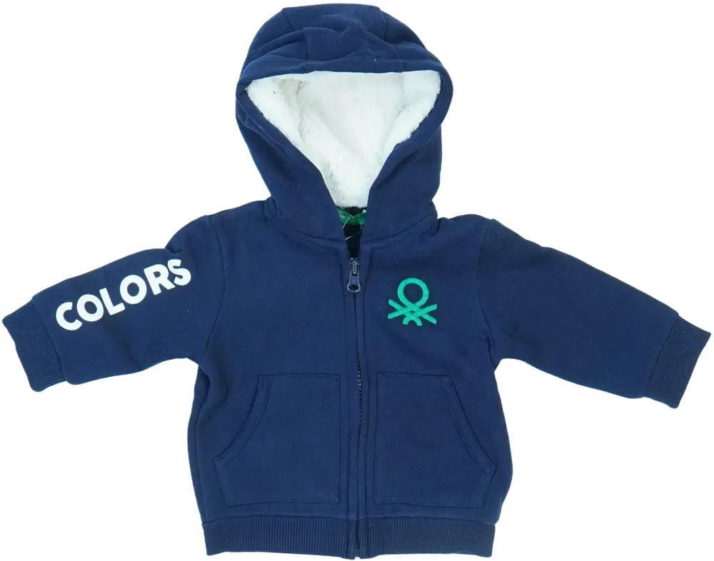 Kék Benetton Kapucnis pulóver EU 74 / UK 6-9 hónap / US 6-9 hónap
