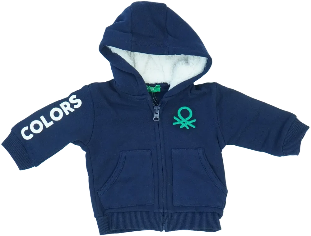 Kék Benetton Kapucnis pulóver EU 68 / UK 3-6 hónap / US 3-6 hónap